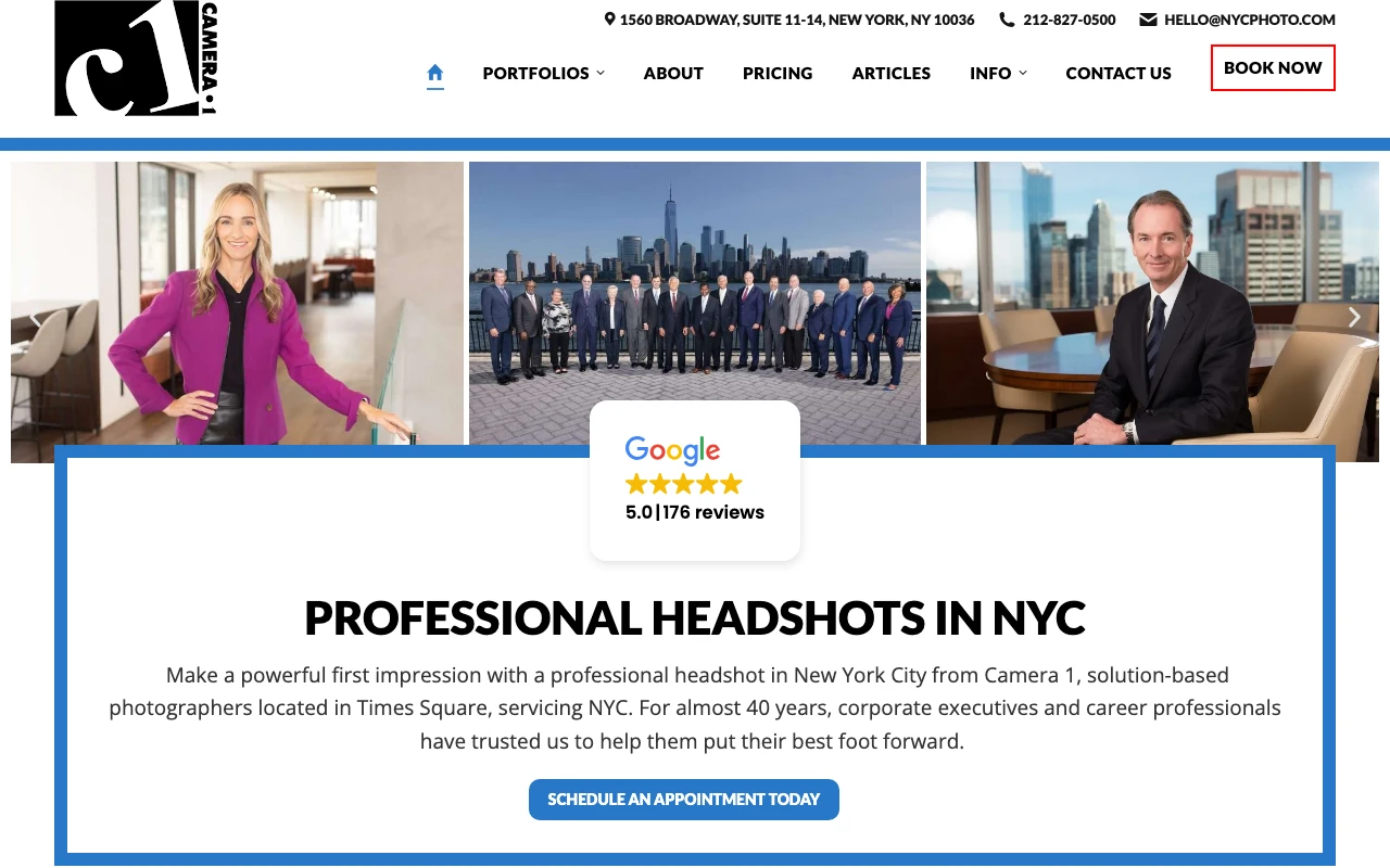 Camera 1 studio preview