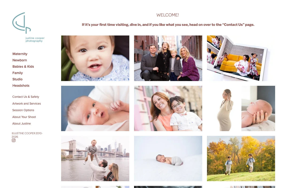 Justine Cooper Photography studio preview