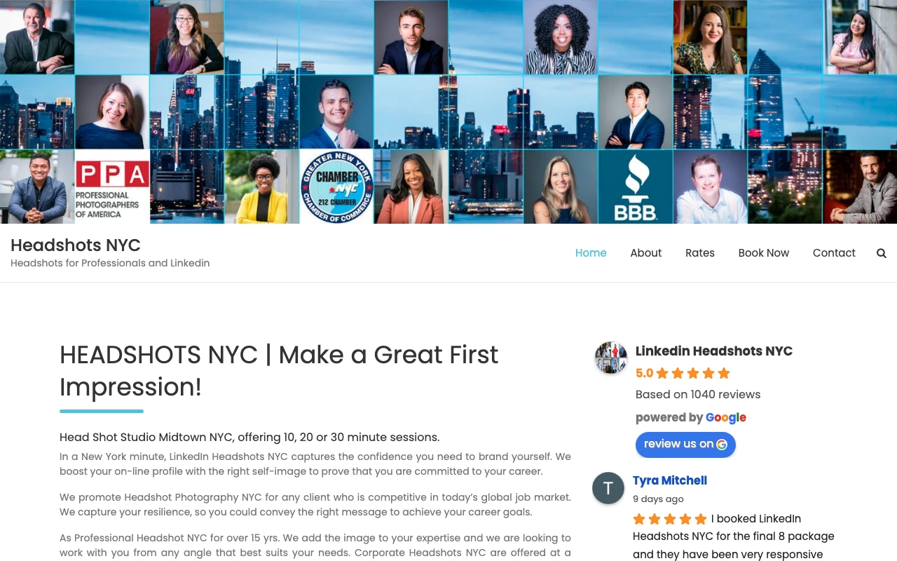 Linkedin Headshots NYC studio preview