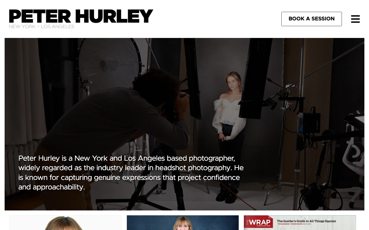Peter Hurley Photography studio preview